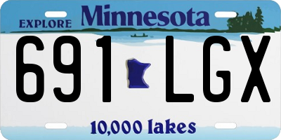 MN license plate 691LGX