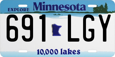 MN license plate 691LGY