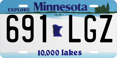 MN license plate 691LGZ