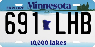 MN license plate 691LHB