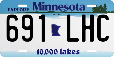 MN license plate 691LHC