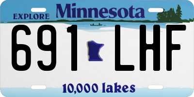 MN license plate 691LHF
