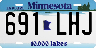 MN license plate 691LHJ