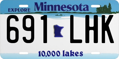 MN license plate 691LHK