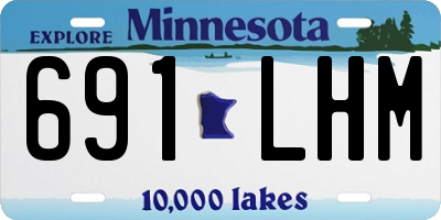 MN license plate 691LHM