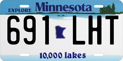 MN license plate 691LHT