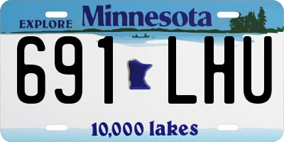 MN license plate 691LHU