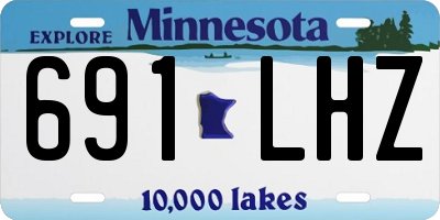 MN license plate 691LHZ