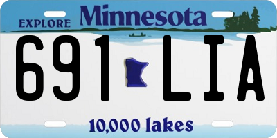 MN license plate 691LIA