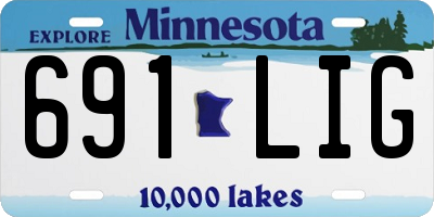 MN license plate 691LIG