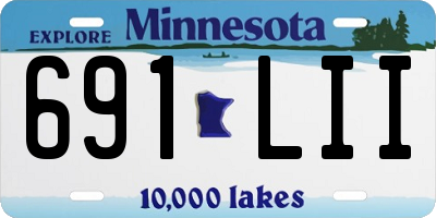 MN license plate 691LII