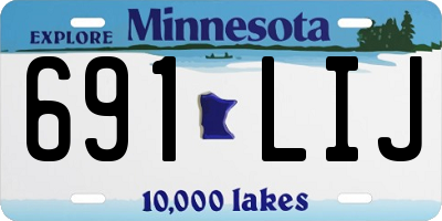 MN license plate 691LIJ