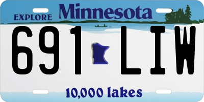 MN license plate 691LIW
