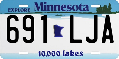 MN license plate 691LJA