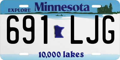 MN license plate 691LJG