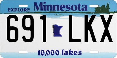 MN license plate 691LKX