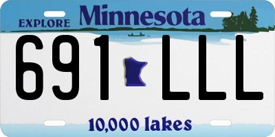 MN license plate 691LLL