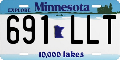 MN license plate 691LLT