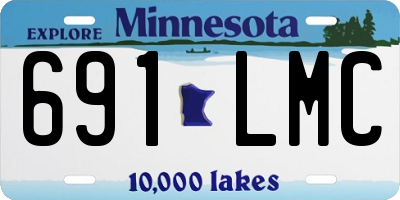 MN license plate 691LMC