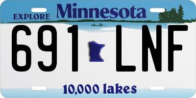 MN license plate 691LNF