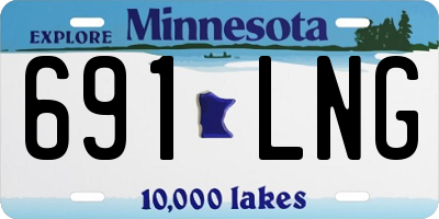 MN license plate 691LNG