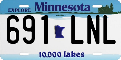 MN license plate 691LNL