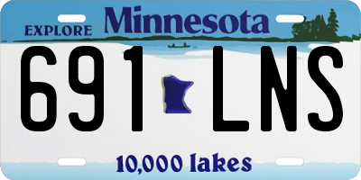 MN license plate 691LNS