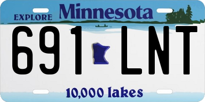 MN license plate 691LNT