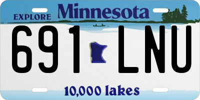 MN license plate 691LNU