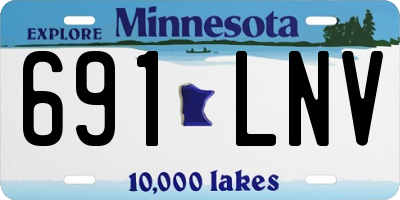 MN license plate 691LNV