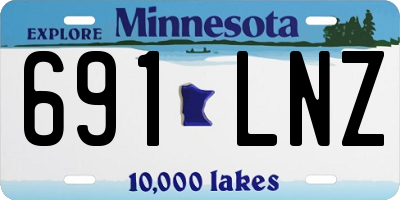 MN license plate 691LNZ