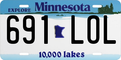 MN license plate 691LOL