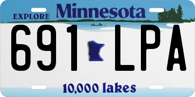 MN license plate 691LPA