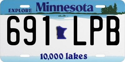 MN license plate 691LPB