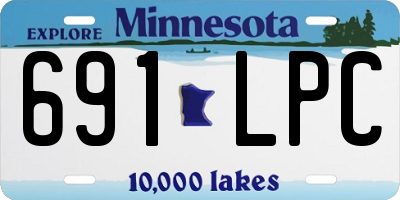 MN license plate 691LPC