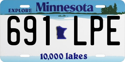 MN license plate 691LPE