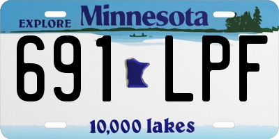 MN license plate 691LPF