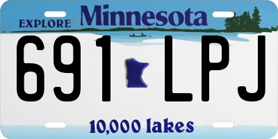 MN license plate 691LPJ