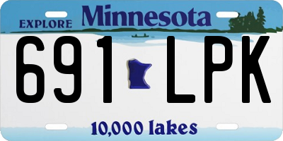 MN license plate 691LPK