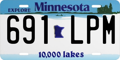 MN license plate 691LPM