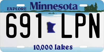 MN license plate 691LPN