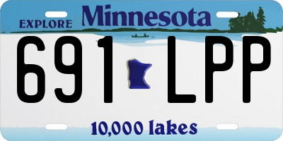 MN license plate 691LPP