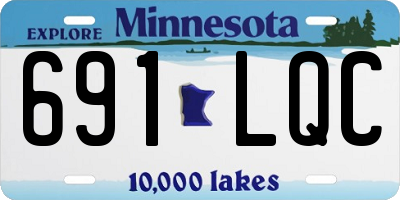 MN license plate 691LQC