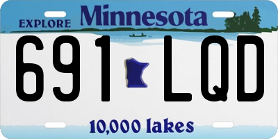 MN license plate 691LQD