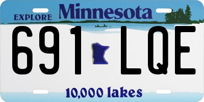 MN license plate 691LQE