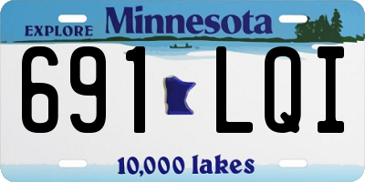 MN license plate 691LQI