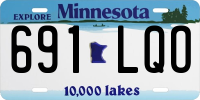 MN license plate 691LQO