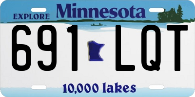 MN license plate 691LQT