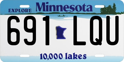 MN license plate 691LQU