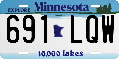 MN license plate 691LQW